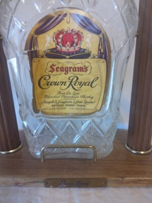 70年代　ヴィンテージ　ボトルホルダー　Seagram's Crown Roya 1970's Seagram's Crown Royal Bottle & Pouring Stand | eBay