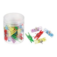 Pousser Broche Clips, 30 Paquet Décoratif Artisanat Papier Clip pour Planche