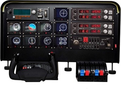 Complete Flight Simulator Cockpit - Compatible with Logitech Saitek Honeycomb