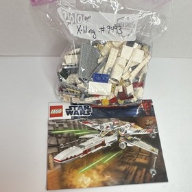 LEGO Star Wars 9493 X-wing Starfighter Bricks & Pieces Bulk Lot w/ Manual