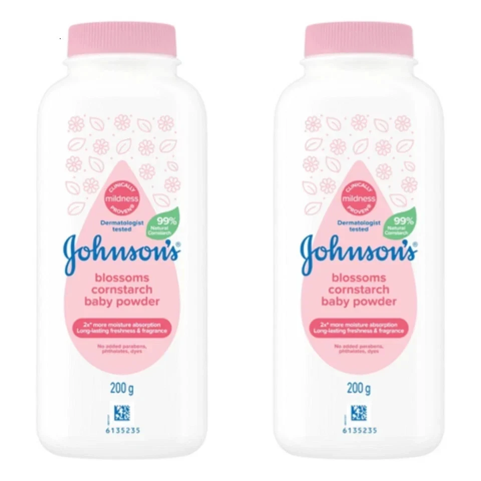 JOHNSONS BABY BLOSSOM POWDER 200G (PACK OF 2) FREE SHIPPING WORLD WIDE
