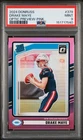 2024 Panini Donruss - Rated Rookie Drake Maye #379 Optic Preview Pink Prizm (RC)