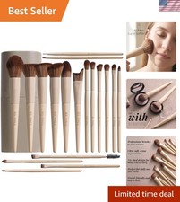 Professional Makeup Brush Set with Travel Case 18 Pcs for Makeup Artists  Fo...