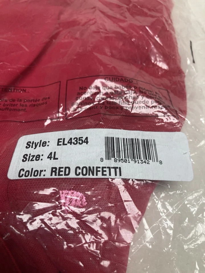 Calzoncillo Completo ELOMI Sachi EL4354 Confeti Rojo Talla 4XL Foto 2 de 4