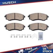 Front Ceramic Brake Pads w/Hardware for Hyund...