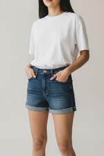 Kendall + Kylie Womens Denim Shorts W/ Frayed...