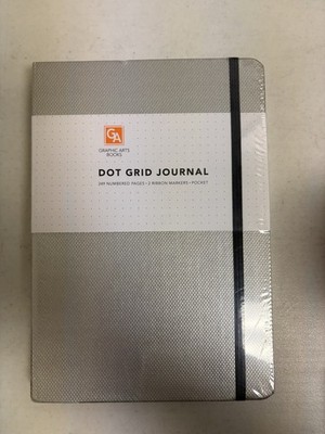Dot Grid Journal GREY By Graphic Arts Books - Hardcover