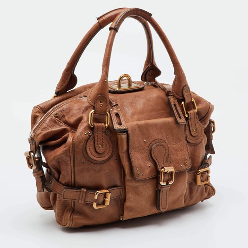 Borsa Chloe Paddington media in pelle marrone - Foto 3 di 13