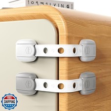 Child Safety Strap Locks 3 Pack Baby Locks for Cabinets and Drawers, Toilet