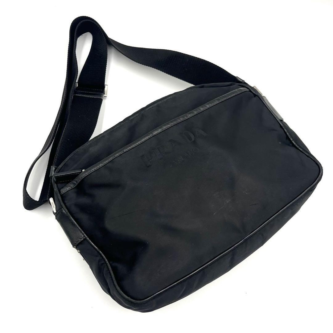 Prada Black Nylon Shoulder Bag Nero