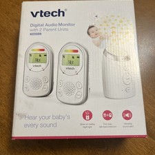 Vtech Digital Audio Monitor Model TM8212-2 Two Cordless Parent Units NIOB
