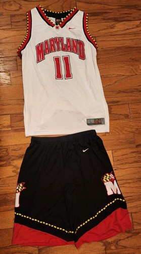 Maryland Terrapins Herren Gr. Small Trikot Short Set Nike