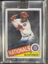 Robles, Victor - 2020 Clearly Authentic - 1985 Throwback - Autograph