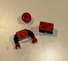 Lego Minifigure Spider-Man Silver Webbing / Dark Blue - 4854