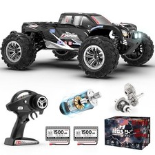 RC Truck 1:10 Scale 48 KMH Remote Control Car for Adults, 4X4 All Black
