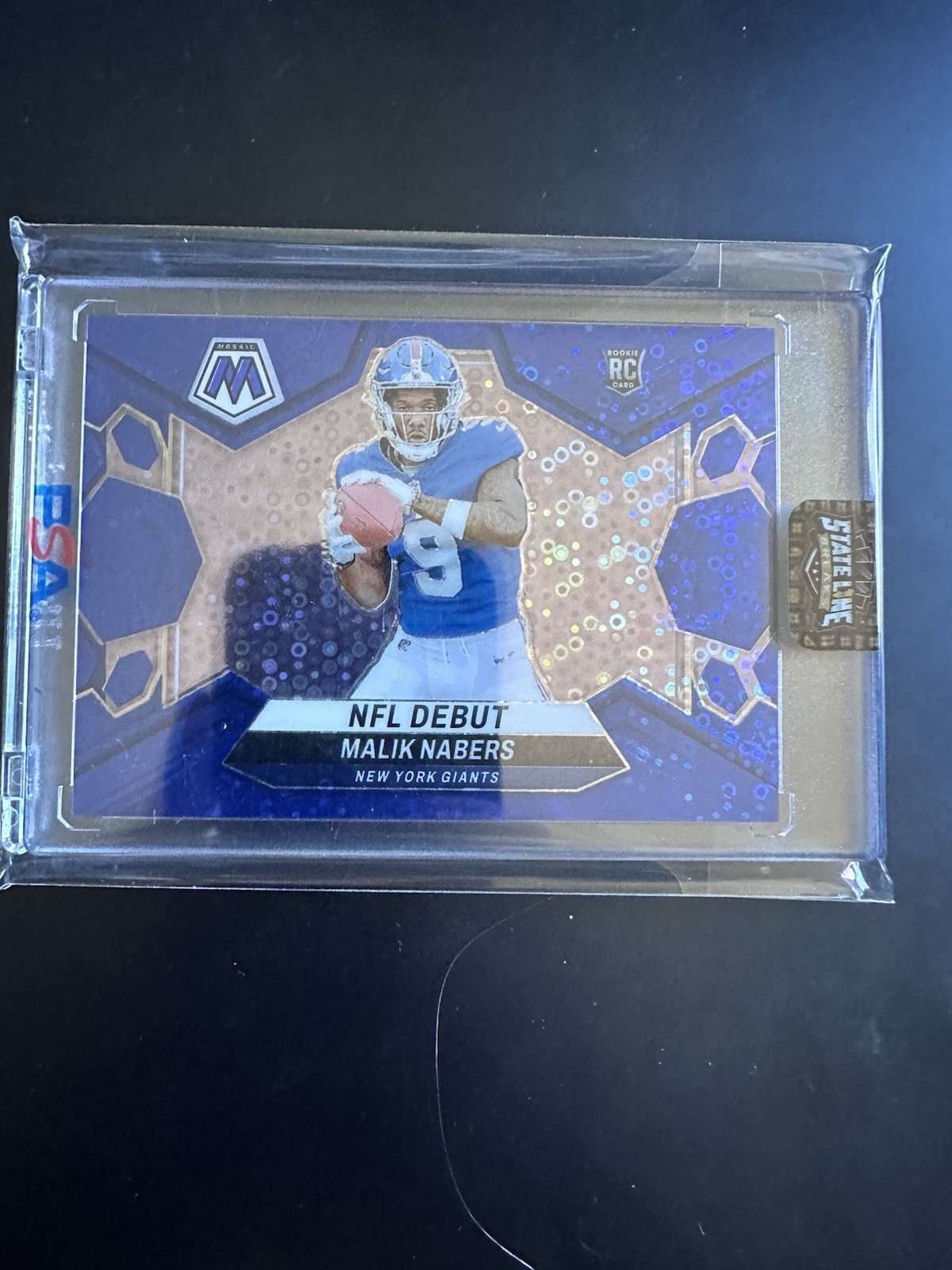 2024 Panini Mosaic NFL Debut Malik Nabers #284 No Huddle Blue /75