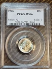 1946 Roosevelt Dime PCGS MS 66 Omaha Silver Uncirculated Free Shipping