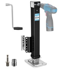 Kohree 8000 Lbs Trailer Jack Heavy Duty 20-24v Electric Drilloperated Black