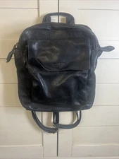 American Leather Co Genuine Super Soft Leather Backpack Black