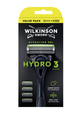 Wilkinson Sword Hydro 3  Rasierer + 5 Ersatzklingen Neu + OVP
