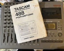 Tascam Portastudio 488 4-Track Cassette Recorder/Mixer With Manual