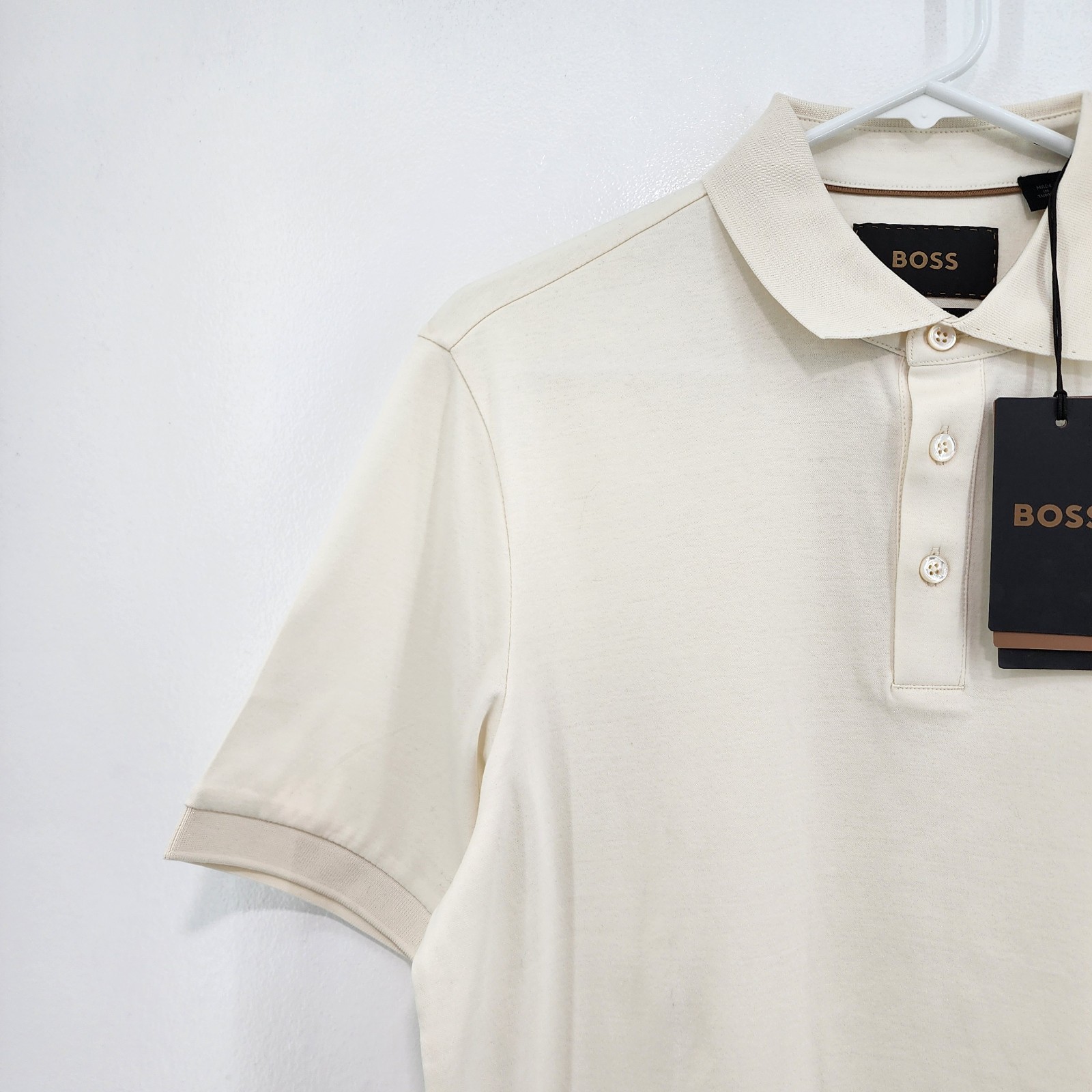 HUGO BOSS Men’s 100% Cotton Short Sleeve Polo Shirt Classic Tee Size Small thumbnail 2