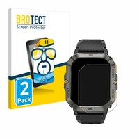 "2X Display Schutz Folie FüR Banlvs Smartwatch 2.02\" ZubehöR Transparent"