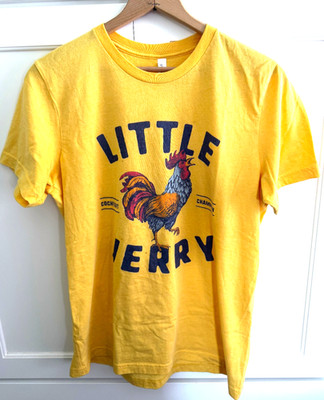Little Jerry Cockfight Champion Seinfeld TV Show Yellow Mens LG T-Shirt Kramer