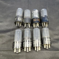 RCA 6V6GT Smoke Glass Vacuum Tubes Lot Of 8 Amplitrex Not Tested