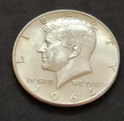 1964 Kennedy Half Dollar • 90% Silver • No Mint Mark • Circulated • X43