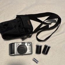 Minolta Freedom Zoom 140 EX 35mm Point Shoot Film Camera Silver w/ Case