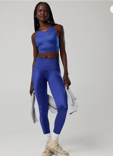Offline Aerie Goals Gloss High Rise Legging Size Large Cobalt Color