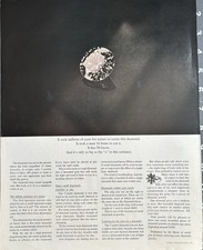 1971 De Beers Diamonds Original Vintage Advertisement Print Ad
