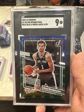 2023 Donruss Victor Wembanyama Blue Green Laser Rated Rookie RC #23 /35 