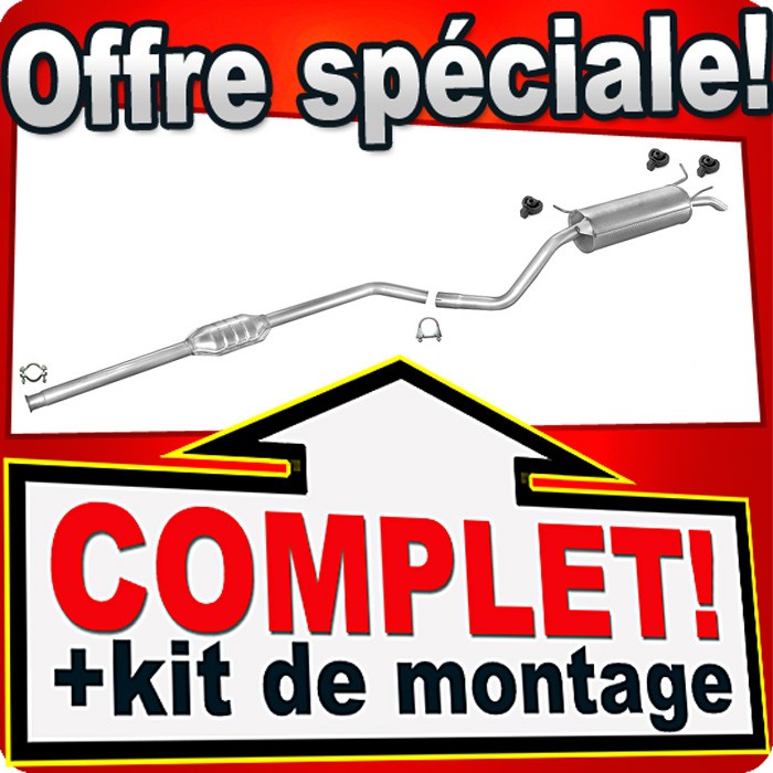Silencieux Megane 1 1.4 75CH résistant pour supprimer les bruits de claquement