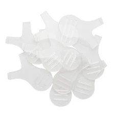 10Pcs Clear Dual Heads Reuseable Y Shape Eyelash Brush Perm Makeup Cleaning Tool