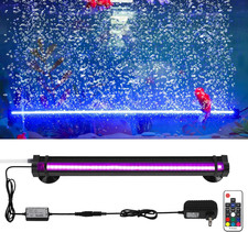 Bubble Fish Tank Light  Ip68 Waterproof Fish Aquarium Lights with Oxygen Boost fo