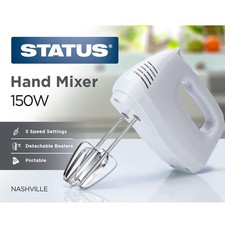 STATUS 150W Hand Mixer with 5 Speed Settings & Detachable Beaters