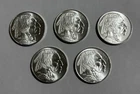 Lot of 5 Mason Mint Indian Buffalo Silver Rounds NEW 1 oz BU .999 Fine Bullion 2