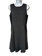 NWT Gap Women's Black White Tweed Sleeveless Dress Size 10 Cotton Business