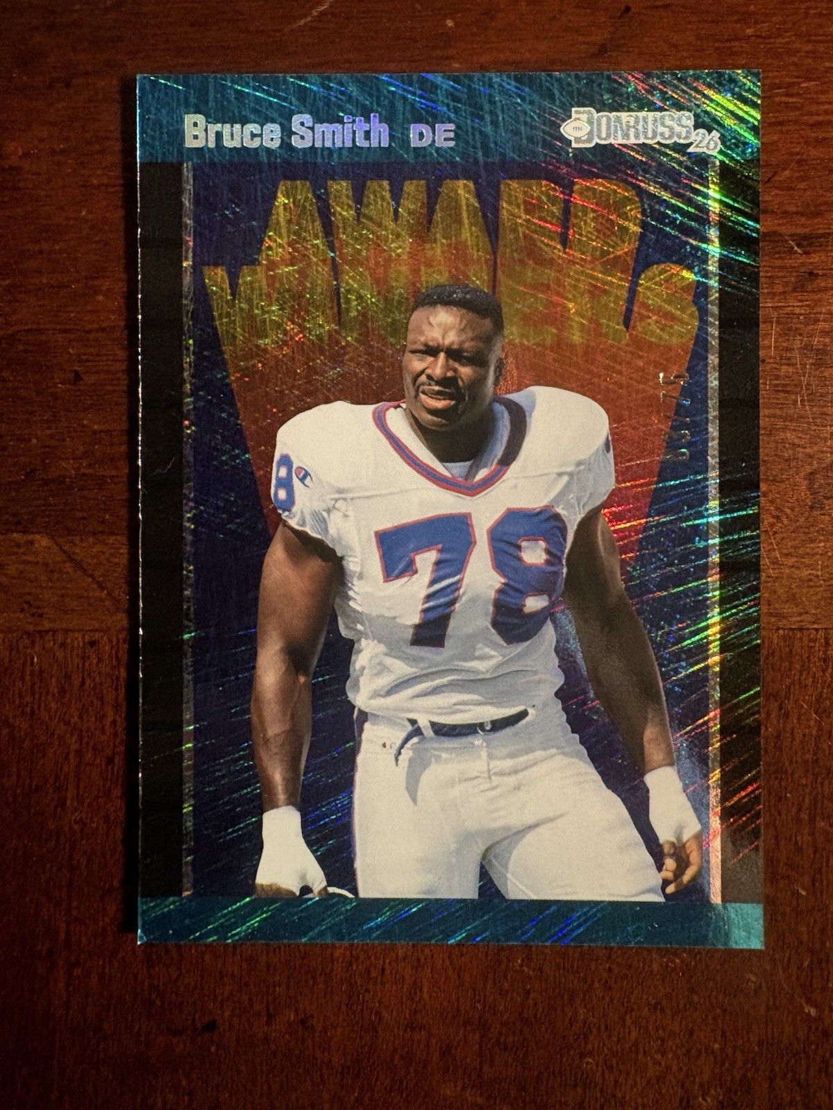 2026 90s Pop Culture Bruce Smith Award Winners Teal Shimmer 3/75 #AW-BS Bills
