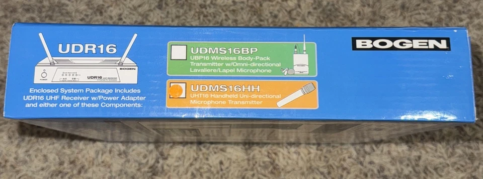 Wireless Microphone--Bogen UDMS16HH -16 Channel UHF system - Image 3 of 3
