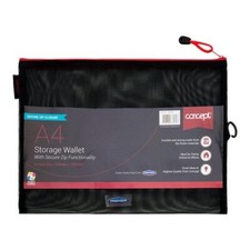 A4 Document Storage Zipper Bag Zip Closure Storage Wallet Organiser File Folder