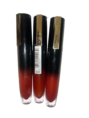 L'Oreal Paris Signature Shiny Lip Color, Be Courageous 315, 3 Pack