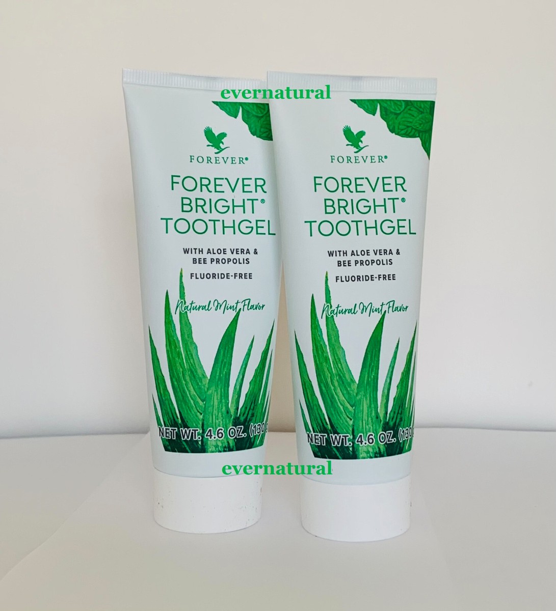 2 tubes of FOREVER Bright Toothgel/Aloe Vera & Propolis 4.6 OZ EA