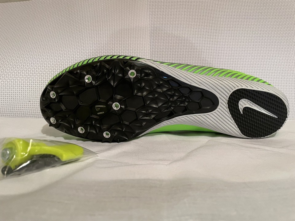 Nike Men's Zoom Rival M9 Track & Field MultiEvent Spikes Green Sz 12