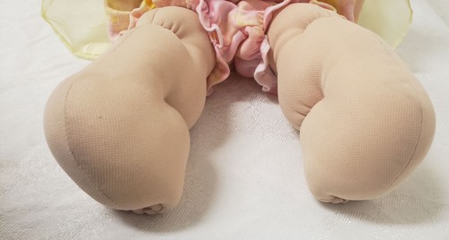 Cabbage Patch Kids 1985 cabello castaño/ojo gris niña cabeza molde 1 mariposas rosa - Imagen 11 de 17