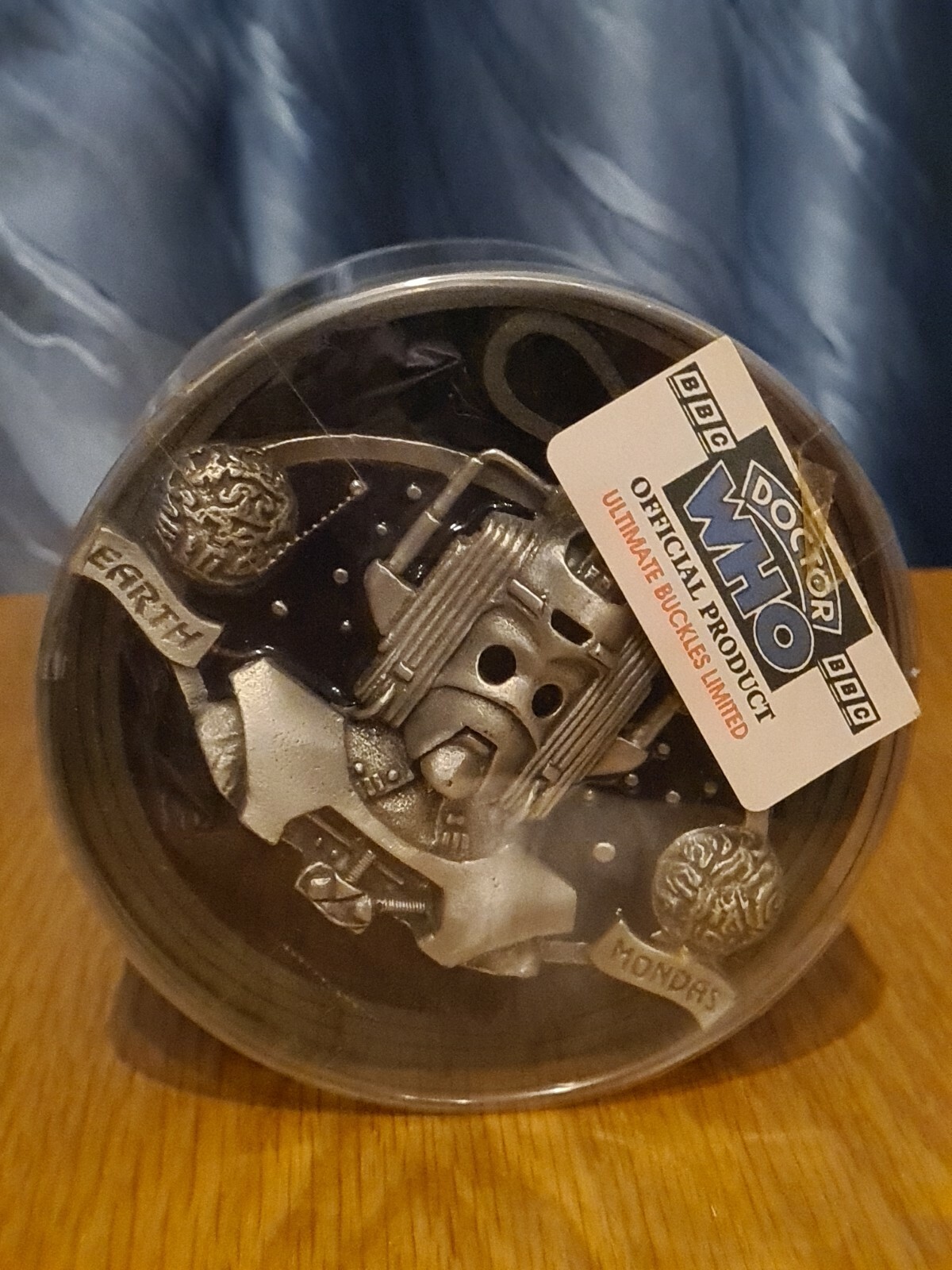 CYBERMAN Doctor Who Belt Buckle Official BBC Ultimate 89 RARE NFRP