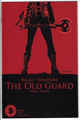 The Old Guard #1 (2017) Leandro Fernandez Second Printing Variant Cover Netflix
