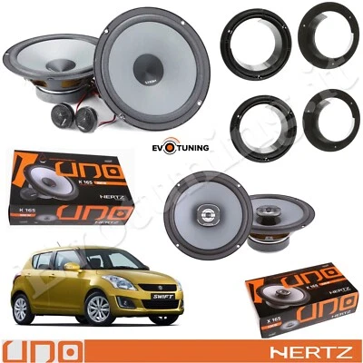 Kit 6 Casse Altoparlanti ANT+POST HERTZ K165+X165 per SUZUKI SWIFT dal 2004-17